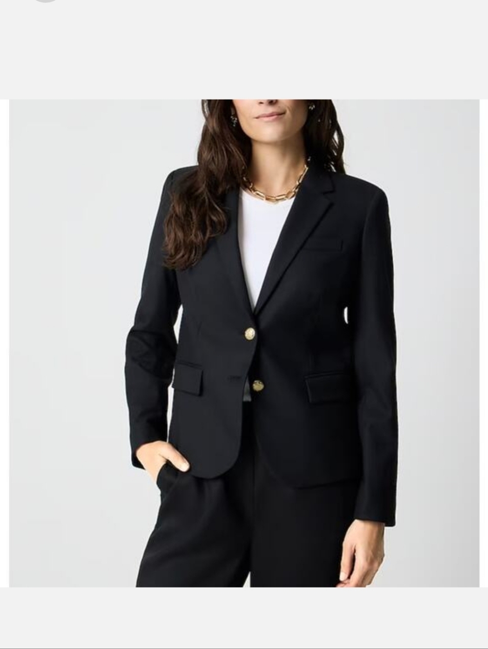 NWT J. Crew Original Schoolboy Blazer in Black size 12